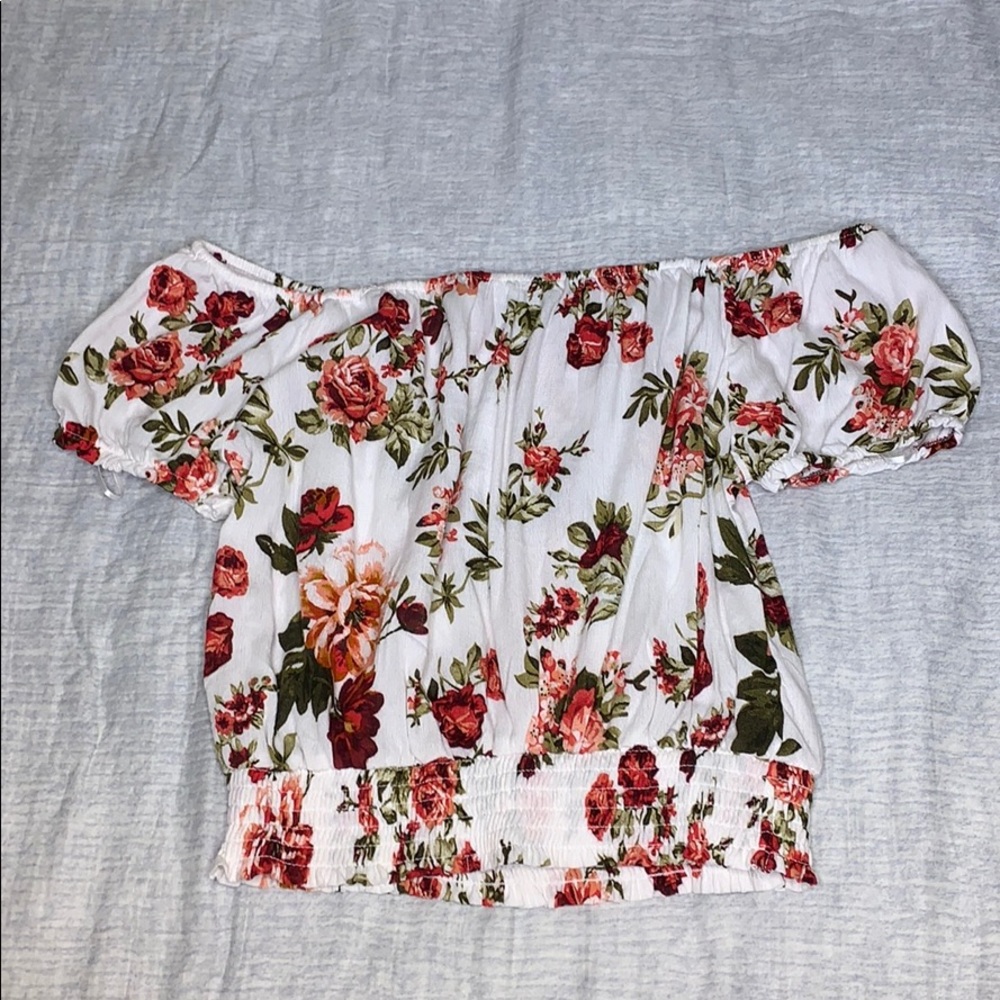 Off The Shoulder Floral Top